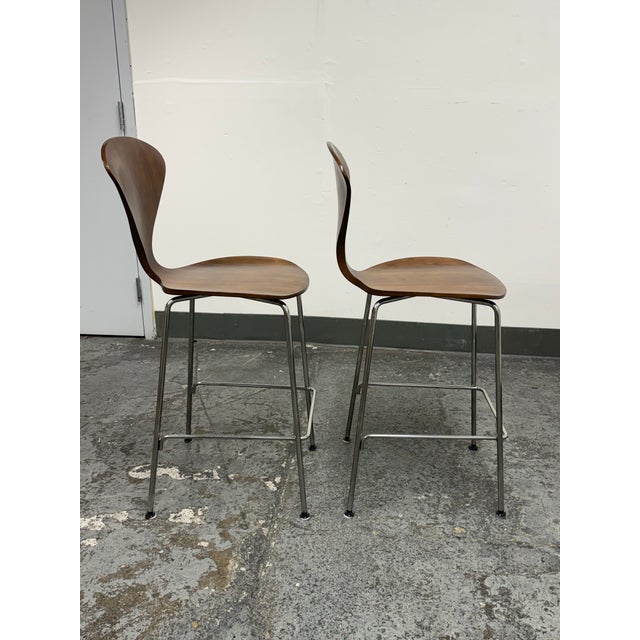 Norman Cherner for Cherner Chair Company Cherner Counter Stools, Pair For Sale In San Francisco - Image 6 of 12