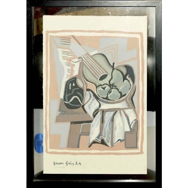 Original screen print after a painting realized by J. Gris 1924, printed in 1986. Limited edition of 600 prints, hand...