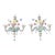 1950s Mid-Century Hand-Blown Murano 3-Arm Classical Wall Sconces - a Pair For Sale