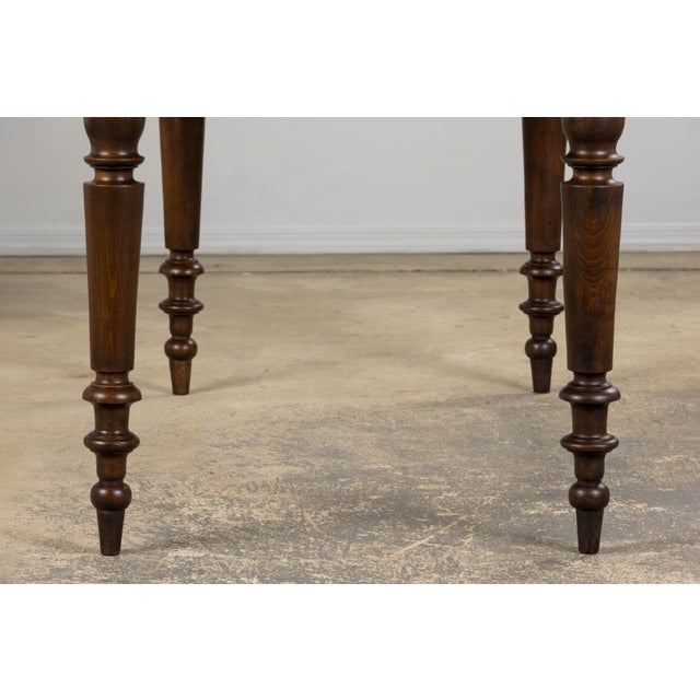 Antique Country French Louis Philippe Style Farmhouse Maple Table For Sale - Image 11 of 12