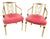 Antique Neoclassical Floral Painted Armchairs - A Pair For Sale