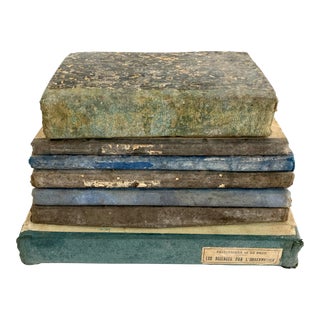 1800s French School Books - Set of 7 For Sale