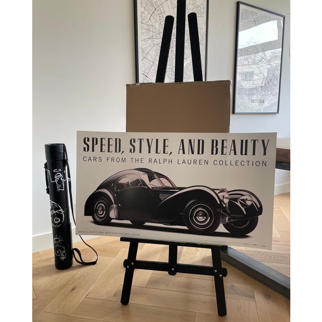 Ralph Lauren Collection Speed, Style, and Beauty: Cars Poster attributed to Michael Furman, 2005, in Good conditions....