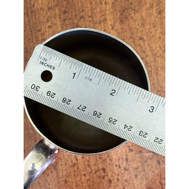 Vintage Copper Mug & Silverplate Tankard Set – Copper Fire Patina-Tavern For Sale - Image 10 of 10