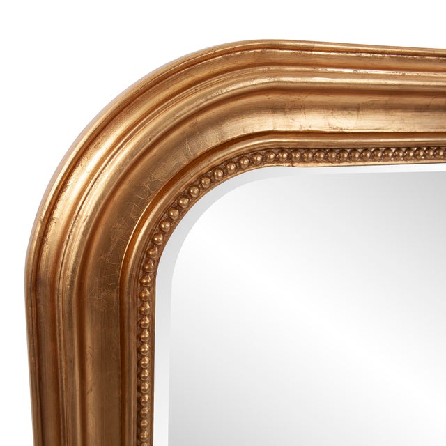 Kenneth Ludwig Chicago The French Philippe Vanity Mirror, Gold Leaf For Sale - Image 4 of 7