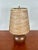 Ceramic Brown Bulb Table Lamp With Original Fiberglass Shade | by Lotte and Gunnar Bostlund For Sale In Tampa - Image 6 of 11