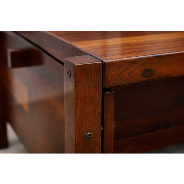Brazilian Modern “Diplomata” Desk in Hardwood by Jorge Zalszupin, 1965 – Lot 554A For Sale - Image 10 of 16