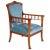 Art Nouveau Italian Walnut Armchair, 1910s For Sale - Image 5 of 5