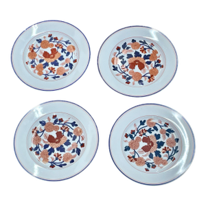 Vintage Fitz and Floyd "Imari Peony" 9.5" Plates - Set of 4