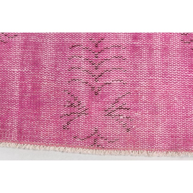Turkish Home Living Pink Rug For Sale - Image 9 of 10