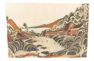 Early 20th Century Japanese Woodblock Print After Utigawa Kunitora