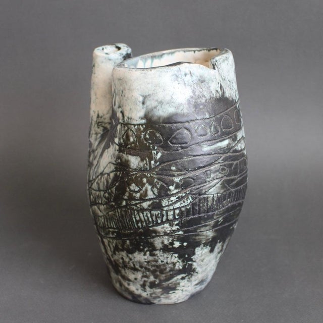 Vintage French Ceramic Pitcher by Jacques Blin For Sale - Image 8 of 18