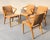 Exceptional set of four Axel Larsson Model 1522 armchairs for Bodafors, Sweden, dating to the 1930s. Designed by Axel...