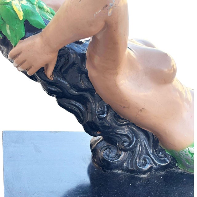 1950s 1950s MCM Sculptural Nude Mermaid Biomorphic Cocktail Table W/ Pair of End Tables For Sale - Image 5 of 13