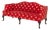 Queen Anne Style Camelback Sofa For Sale