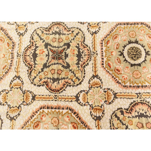 Bessarabian Modern Octagonal Medallion Flatweave Rug "Helios" For Sale - Image 4 of 9