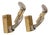 Italian Gothic Style Hand-Shaped Wall Sconces in Brass and Metal by Gio Ponti, 1970s, Set of 2 For Sale
