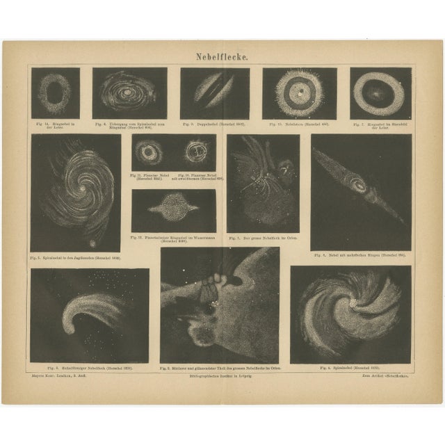Antique Cosmos Study of Nebulae Nebelflecke, 1890s For Sale - Image 9 of 9
