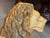Pair of 19th Century French Faience Glazed Ceramic Recumbent Lions For Sale - Image 6 of 9