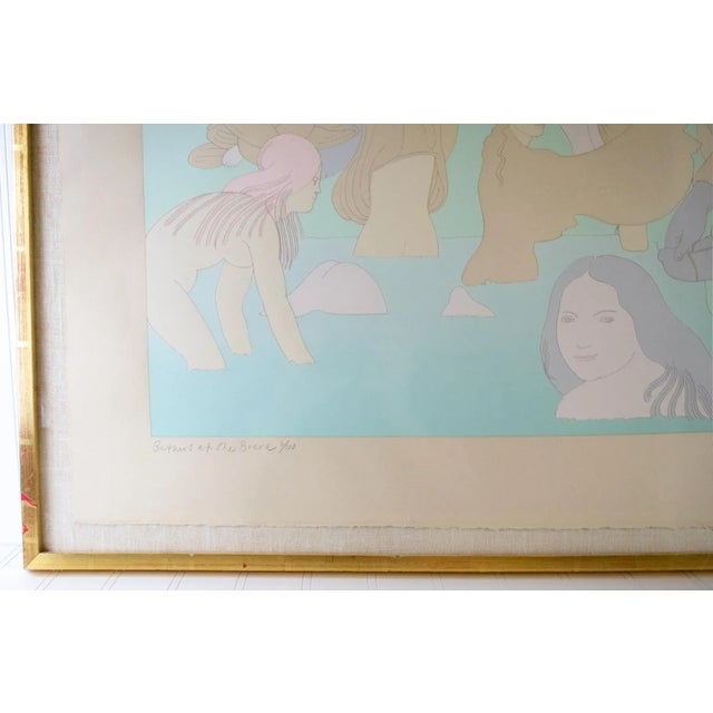 Milton Glaser – Signed, Dated & Numbered 2/100 Original 1976 Serigraph Print "Bathers at the Brera" For Sale In Minneapolis - Image 6 of 12