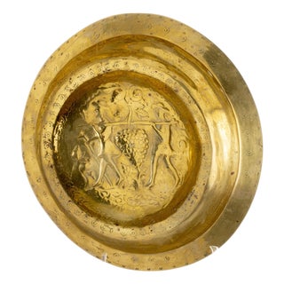 German Alms Plate in Metal, 1700s For Sale