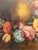 Still Life Floral Acrylic on Canvas Painting Antiqued Wood Frame Signed For Sale In Miami - Image 6 of 11