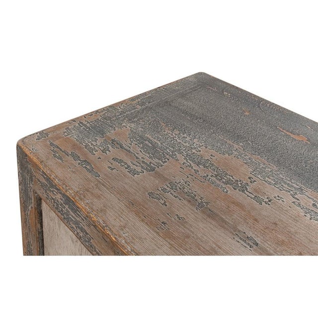 Transitional Reclaimed Pine Sideboard, 90" - Soft Grey Two-Tone For Sale - Image 9 of 10