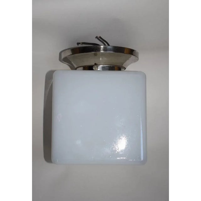 Bauhaus Ceiling Lamp by Walter Georg Kostka for Atrax For Sale - Image 3 of 6