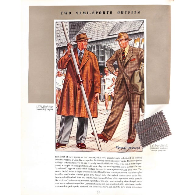 "Apparel Arts Esquire Vol VII 1937 Advance Spring Coronation Number Edward Viii" For Sale - Image 13 of 18
