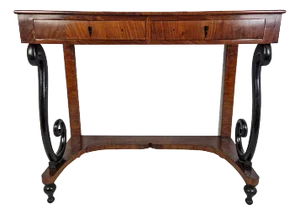 Lacquered Wooden Consoles, Set of 2
