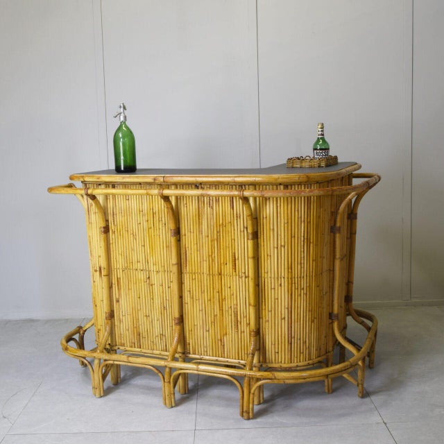 Tito Agnoli Cocktail Bar in Bamboo by Tito Agnoli, 1960s For Sale - Image 4 of 13