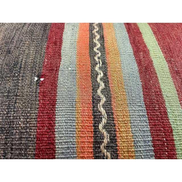 Vintage Turkish Kilim Cushion Cover For Sale - Image 9 of 11