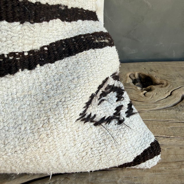 Size: 24" x 24" Crafted from authentic vintage Turkish hemp rugs, each pillow is a one-of-a-kind statement piece rich in...