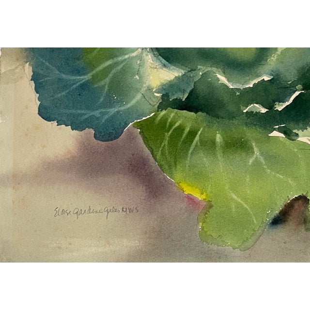 Traditional Eloise Gardiner Giles Cabbage and Onion Watercolor With Collage For Sale - Image 3 of 6