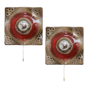 German Ceramic Wall Lights, 1970
