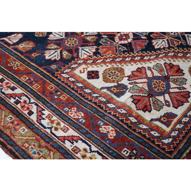 Antique Qashqai Rug 4'6'' x 8'2'' For Sale In New York - Image 6 of 11