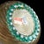 Glass Vintage Murano Barovier Toso Green Roses Gold Flecks Italian Art Deco Style Glass Midcentury Flower Vase For Sale - Image 7 of 7