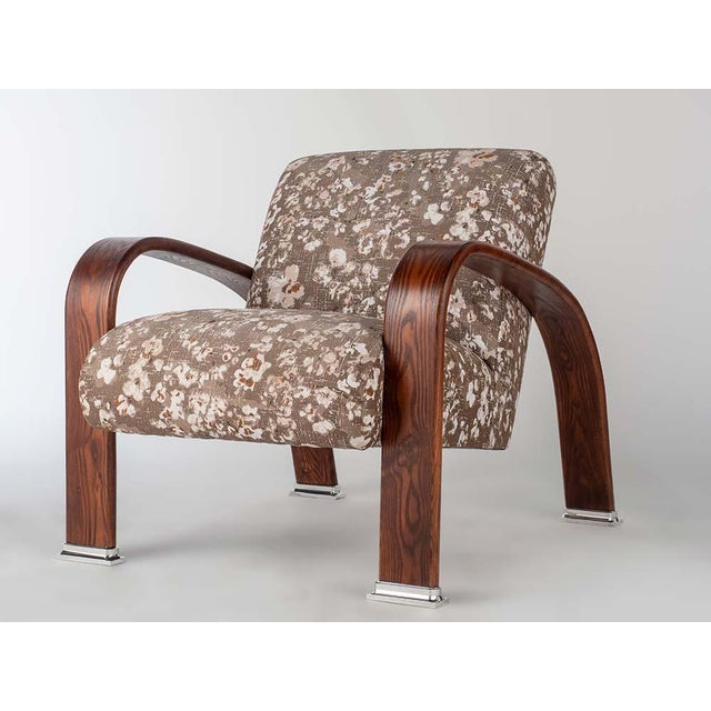 Mid-Century Modern Enrico Bartolini Flowers Lounge Chair For Sale - Image 3 of 6