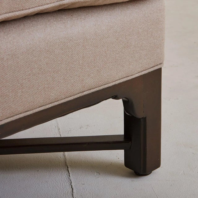 Wingback Lounge Chair With Wooden X-Base, Germany 19th Century For Sale In Chicago - Image 6 of 11