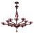 Modernist Hand-Blown Classical Amethyst Murano Glass Chandelier by Lorin Marsh For Sale
