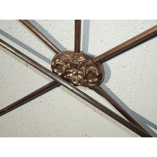 Pair of French Country Iron Twin Bed Frames Headboards & Rails ~ Match but Dont For Sale - Image 14 of 17