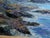 1970s Audrey Myrick Original Coastal Seascape Oil on Canvas in Carved Gilt Frame For Sale In Los Angeles - Image 6 of 13