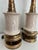 Stiffel Mid-Century Modern Crackle Glazed Brass Table Lamps - A Pair For Sale - Image 9 of 11