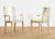 Karl Springer Set of Six Karl Springer Jmf Silver Leaf Dining Chairs For Sale - Image 4 of 13