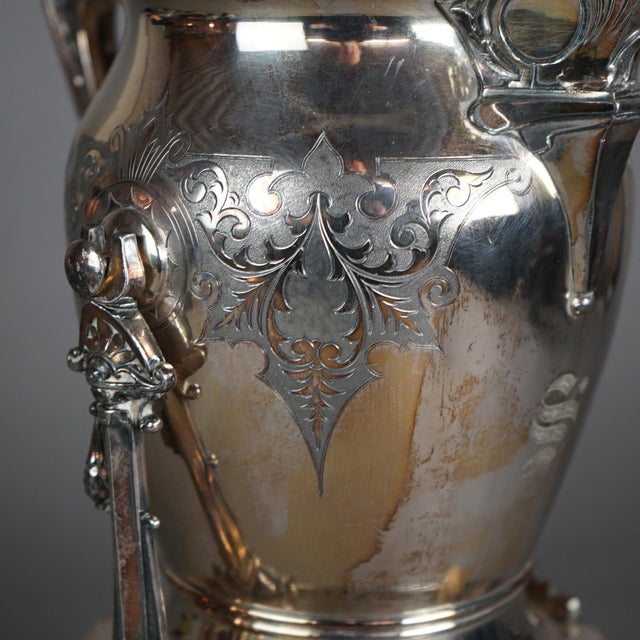 Antique Figural Silver Plated Tilting Tea Pot, Circa 1890 For Sale - Image 4 of 12