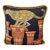 Vintage Salvatore Ferragamo Silk Leopard & Egyptian Motif Pillow For Sale