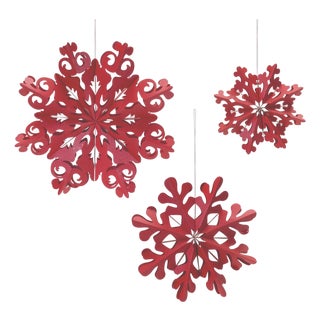 Paper Snowflake Ornament (Set of 6) For Sale