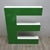 Vintage Large Green Letter E For Sale - Image 4 of 8