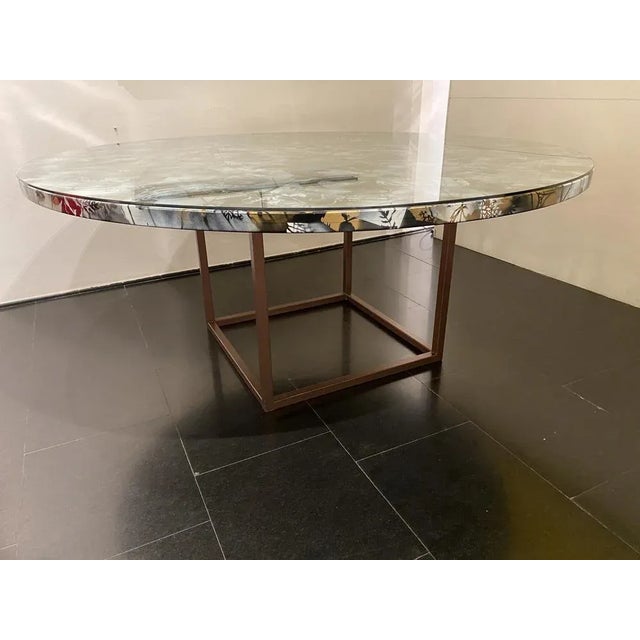 Black Vintage Table, 1980 For Sale - Image 8 of 8