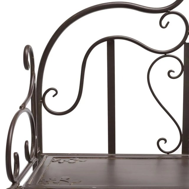 Tyrique 4 Tier Shelf Unit - Rustic Brown For Sale In Philadelphia - Image 6 of 11